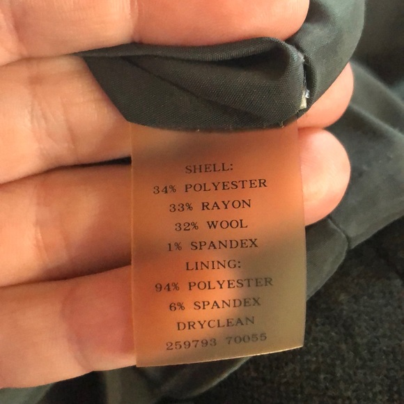 Ann Taylor hunter green Jacket with faux leather - Picture 8 of 8